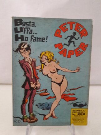 Peter Paper 1 Prima Serie fumetti erotici ed. RG 1972